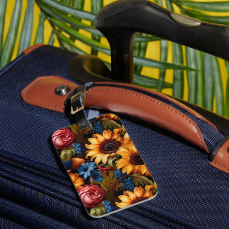 Étiquette À Bagage Style baroque Vintage unique Floral