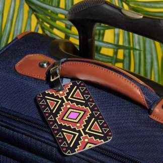 Étiquette À Bagage Style Moderne Diamants Sud-Ouest