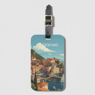 Étiquette À Bagage Style Vintage Portofino Gênes Italie
