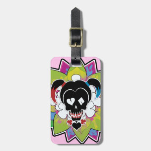 Étiquette À Bagage Suicide Squad   Harley Quinn Skull Tattoo Art