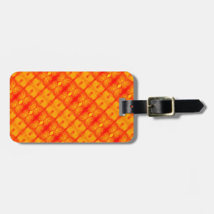 Étiquette À Bagage Sunny Daisy Ikat 5 Sangria