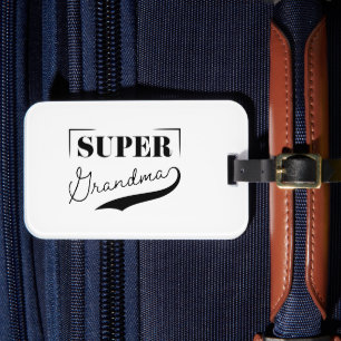 Étiquette À Bagage Super grand-mère
