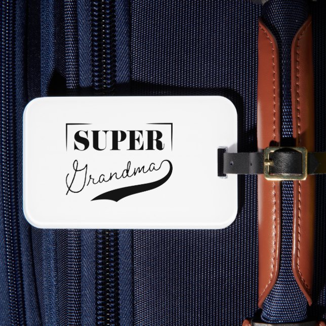 Étiquette À Bagage Super grand-mère (Insitu Rectoal 4)