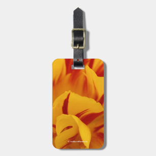 Étiquette À Bagage Superbe Tulipes Monsella rouge à deux tons