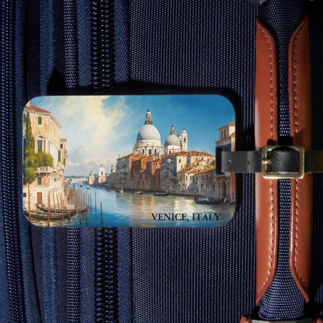 Étiquette À Bagage Superbe Venise, Italie Vue Gondola (Insitu Rectoal 4)