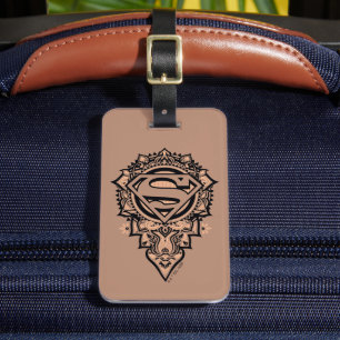 Étiquette À Bagage Supergirl Mandala Graphic