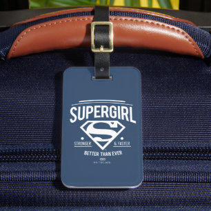 Étiquette À Bagage Supergirl mieux que jamais Retro Graphic