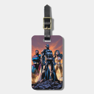 Étiquette À Bagage Superman, Batman et Wonder Woman Trinity