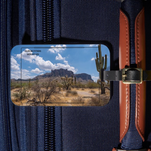 Étiquette À Bagage Superstition Mountain, Arizona (Insitu Rectoal 4)