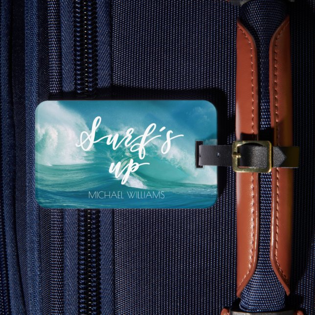 Étiquette À Bagage Surf | Typographie et devis amusants (Insitu Rectoal 4)
