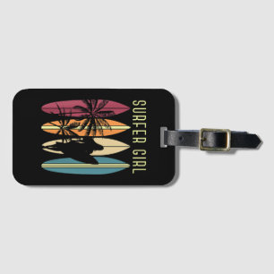 Étiquette À Bagage Surfer Girl Surf Surf Femmes Filles Surf une fois