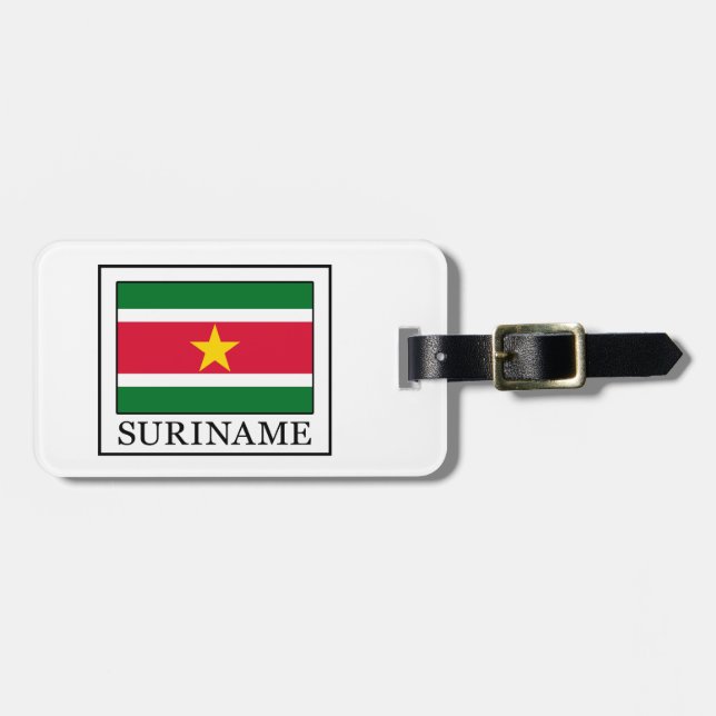 Étiquette À Bagage Suriname (Devant horizontal)