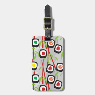 Étiquette À Bagage Sushi Motif