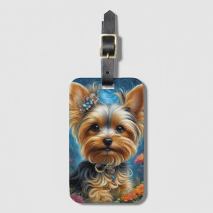 Étiquette À Bagage Sweet Yorkie