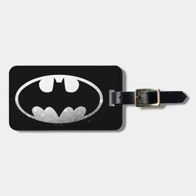 Étiquette À Bagage Symbole Batman | Logo Grainy (Devant horizontal)