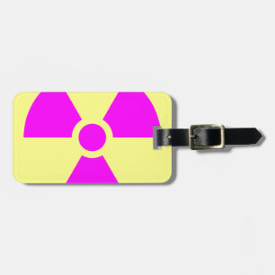 Étiquette À Bagage Symbole d'avertissement de rayonnement