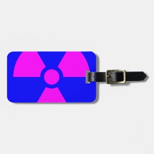 Étiquette À Bagage Symbole d'avertissement de rayonnement