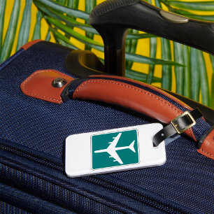 Étiquette À Bagage Symbole de l'aéroport Icône Voyage de l'avion