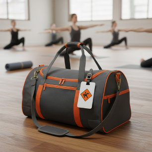 Étiquette À Bagage SYMBOLE DE PASSAGE DE Yoga CHEMIN DE POSE DE GUERR