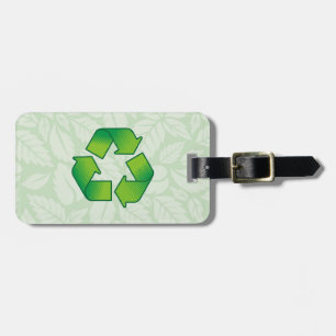 Étiquette À Bagage Symbole de recyclage