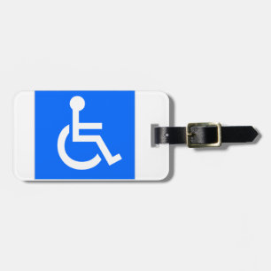 Étiquette À Bagage Symbole d'incapacité