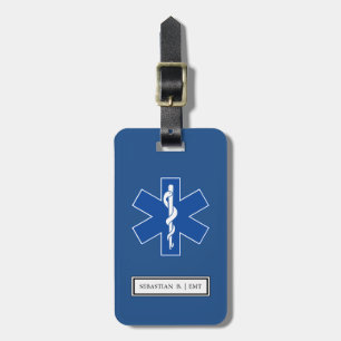 Étiquette À Bagage Symbole EMT Paramedic personnalisé
