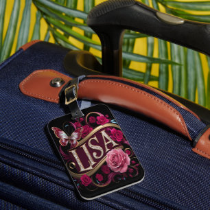 Étiquette À Bagage SYMBOLE Floral DE Lisa