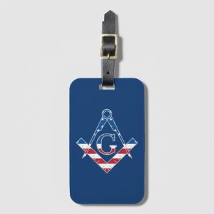 Étiquette À Bagage Symbole Freemasonic des États-Unis