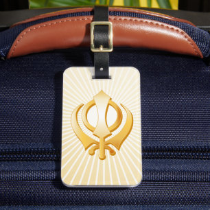 Étiquette À Bagage Symbole sikh