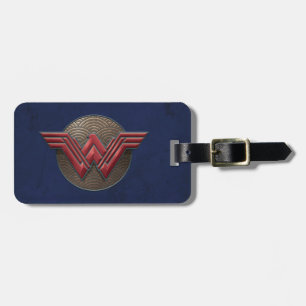 Étiquette À Bagage Symbole Wonder Woman sur les cercles concentrés
