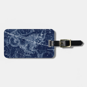 Étiquette À Bagage Symbole Zodiaque Capricorne Illustration Vintage
