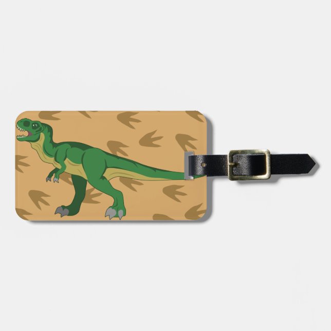 Étiquette À Bagage T-Rex (Devant horizontal)