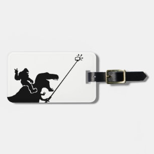 Étiquette À Bagage T-rex et selfie de Bigfoot