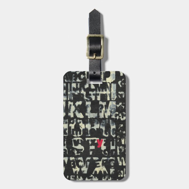 Étiquette À Bagage Tableau alphabétique de Norman Wyatt (Devant Vertical)