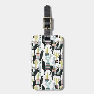 Étiquette À Bagage Taco à propos d'amour   Motif Llama & Donkey