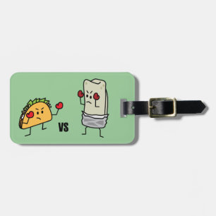 Étiquette À Bagage Taco contre le burrito