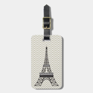 Étiquette À Bagage Tag bagage Tour Eiffel Chic personnalisé Paris