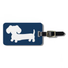 Tag cadeau de sac à bagages de chien de la marine