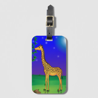 Étiquette À Bagage Tag de bagage à thème Giraffe