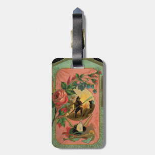 Étiquette À Bagage Tag de bagage d'art de pompier des années 1880