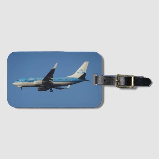 Étiquette À Bagage Tag de bagage de l'avion Pays-Bas KLM (Devant Horizontal)