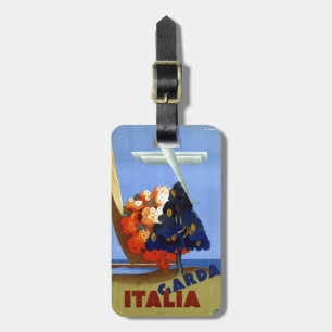 Étiquette À Bagage Tag de bagage de voyage vintage Garda Italie