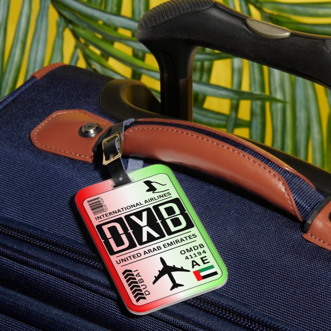 Étiquette À Bagage Tag de bagage Emirates Dubai (Insitu Rectoal 1)
