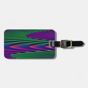Étiquette À Bagage Tag de bagage personnalisé Neon Seas