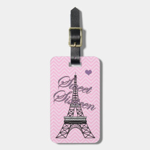 Étiquette À Bagage Tag de bagage personnalisé Sweet 16 Tour Eiffel