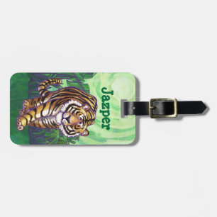Étiquette À Bagage Tag de bagage personnalisé Tiger Heads and Tails