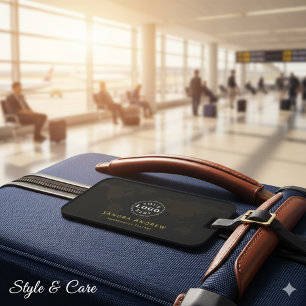 Étiquette À Bagage Tag de bagage professionnel avec logo et titre