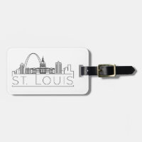 Tag de bagage Skyline City Stylisé St. Louis