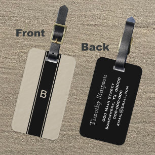 Étiquette À Bagage Tag de bagage Tan Monogram pour hommes