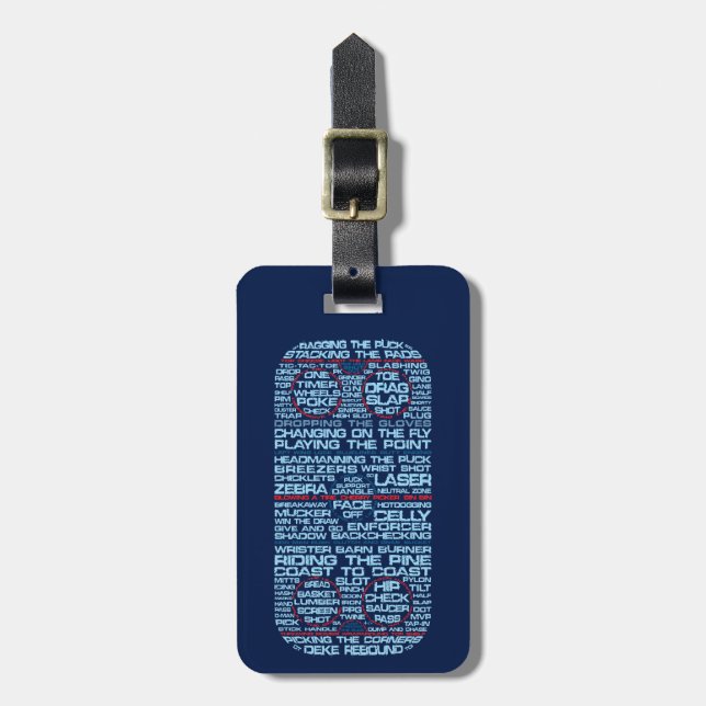 Étiquette À Bagage Tag de bagages personnalisés de la patinoire de ho (Devant Vertical)